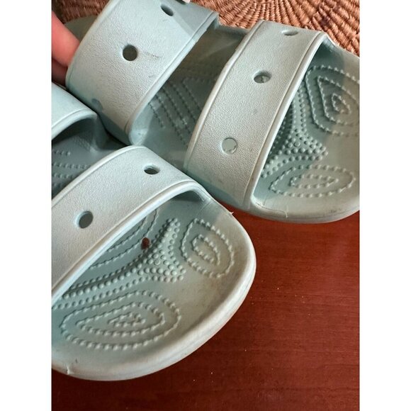 CROCS women’s size 8, blue strappy sandals - Picture 12 of 12